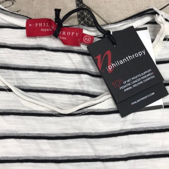 N:philanthropy Noir Stripe Tank - Picture 6 of 8